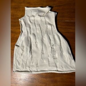 Distressed crop top